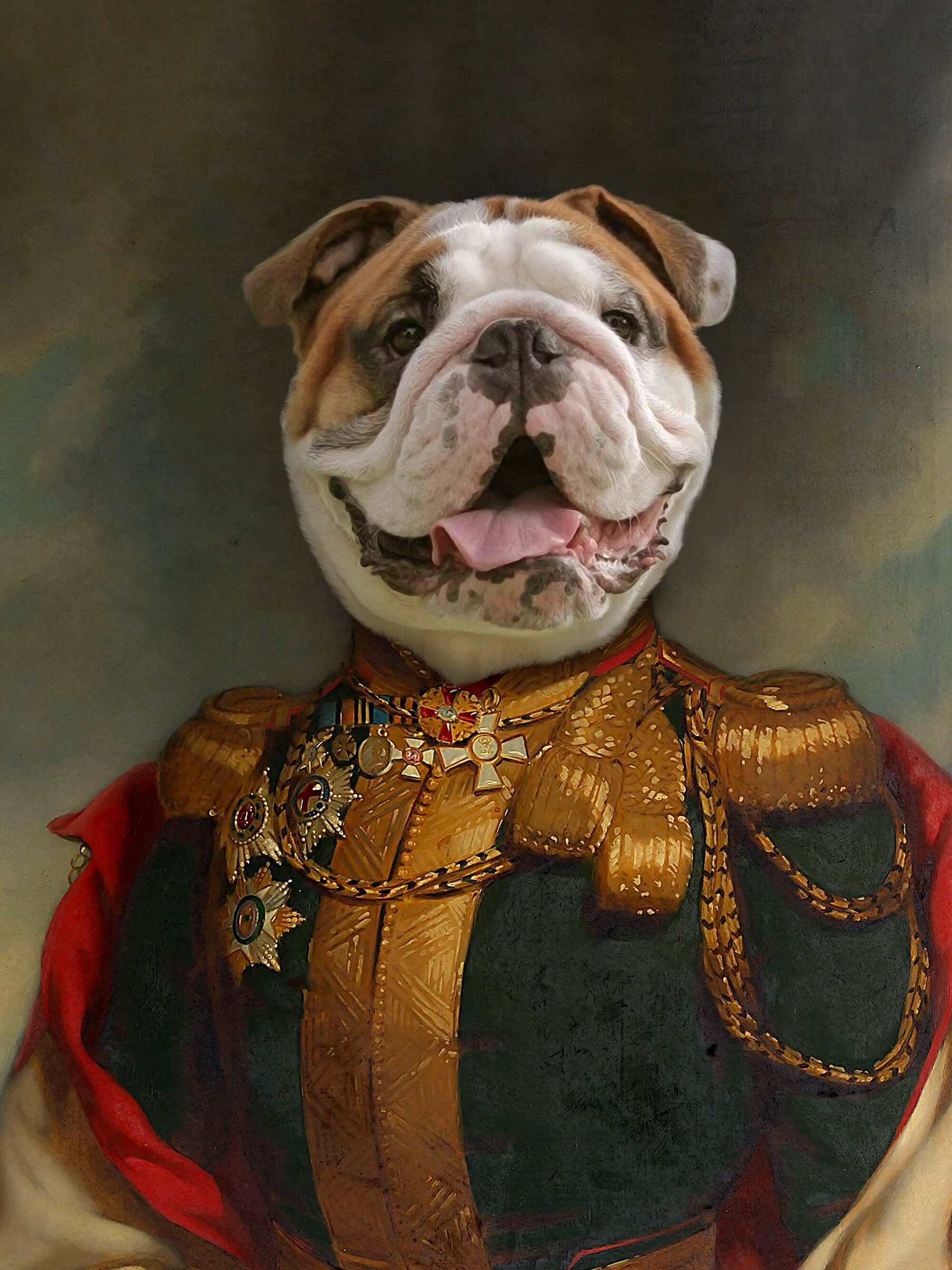 Où commander un portrait de mon animal avec costume royal ou thème original ?