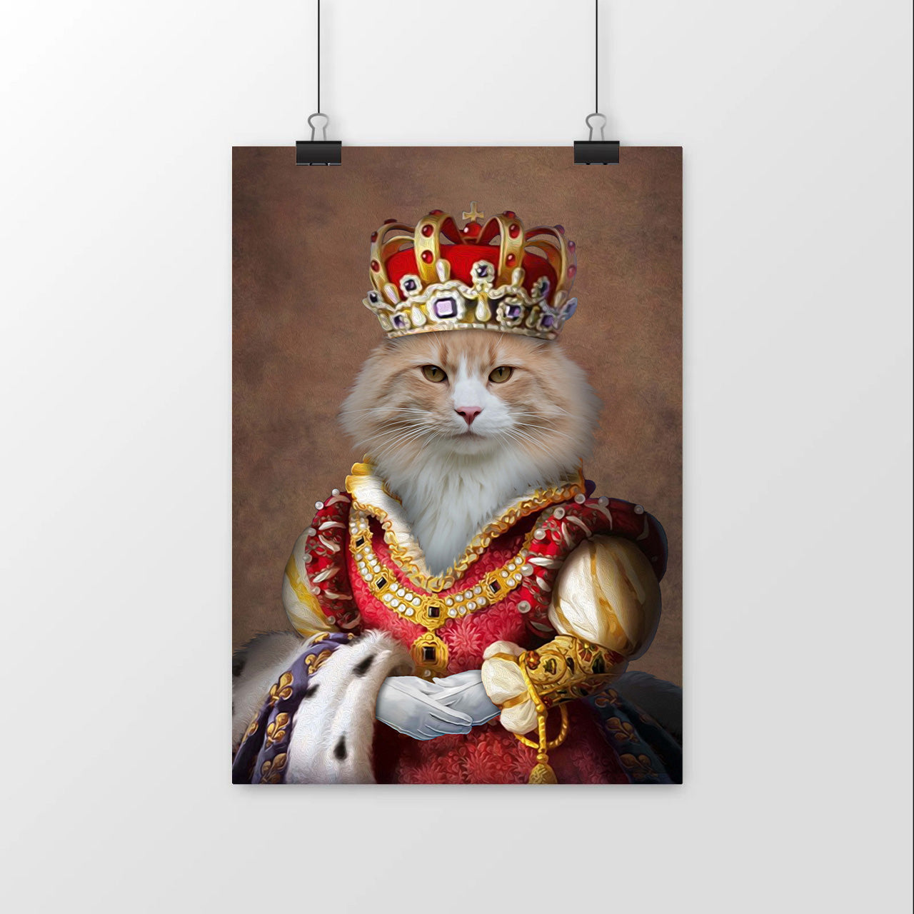 La Reine Rouge  Portrait animalier personnalisé – Aniportrait