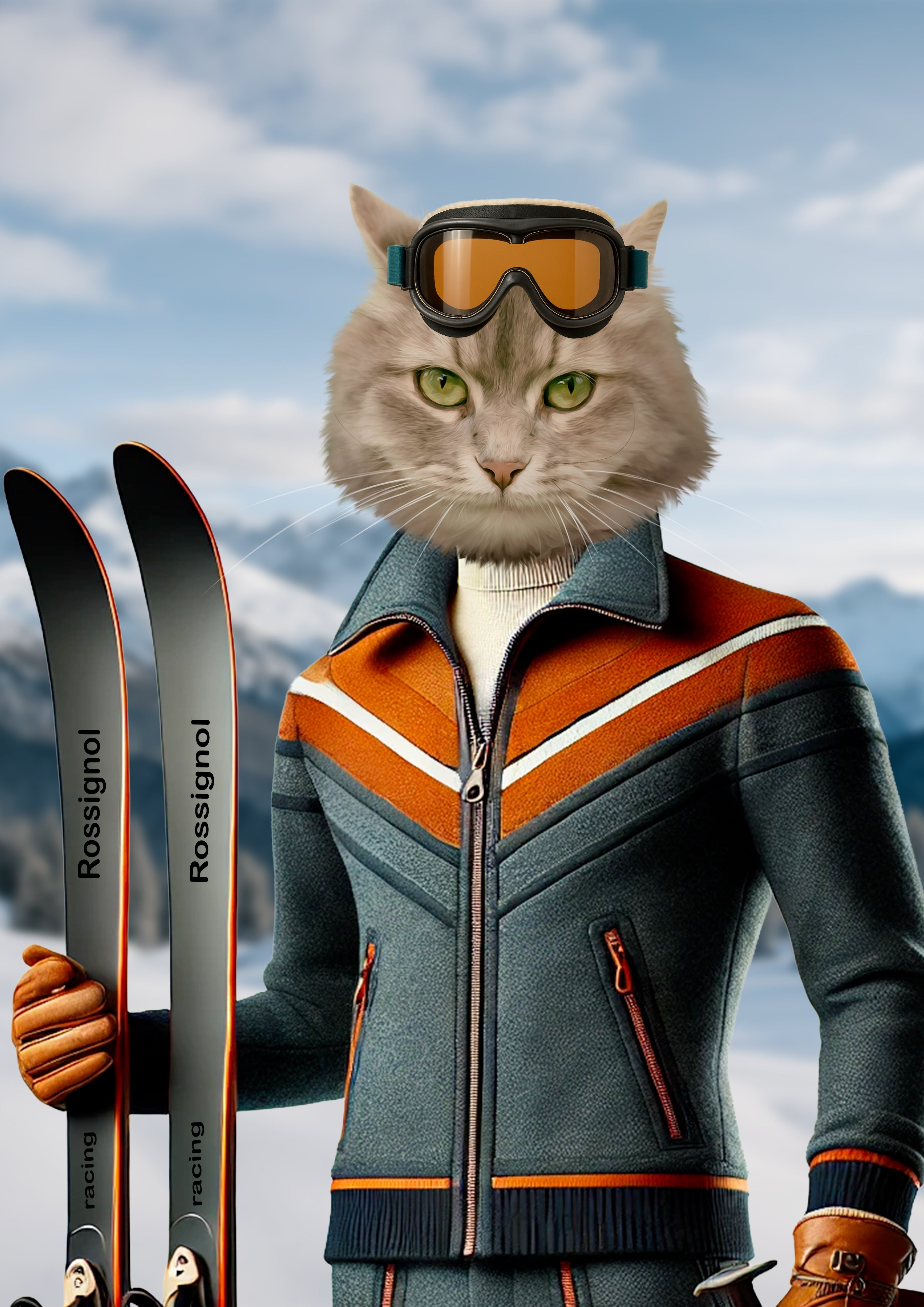 Poster personnalisé SKIEUR