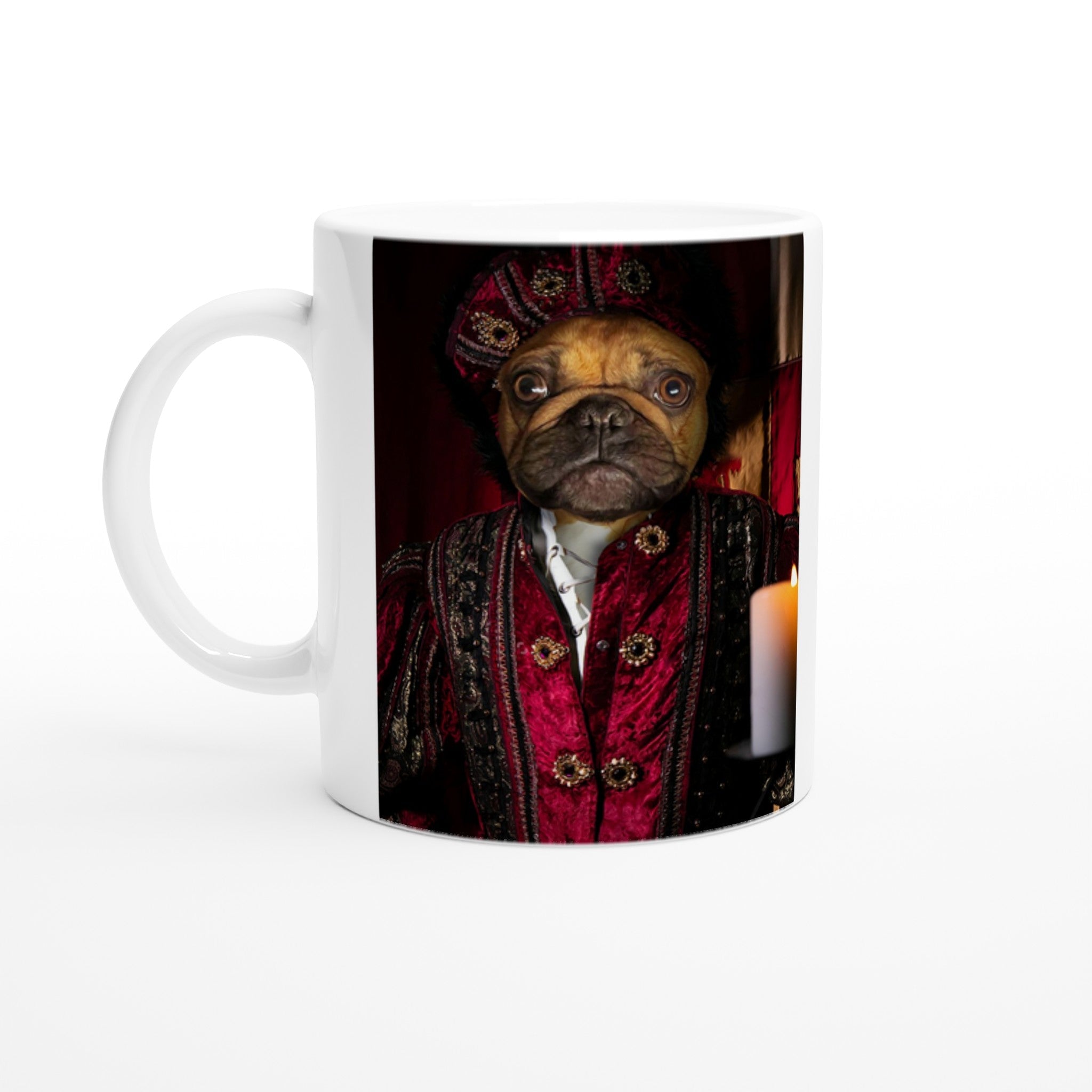 Mug Personnalisé avec Portrait d'Animal CHEVALIER RENAISSANCE - Royalesse