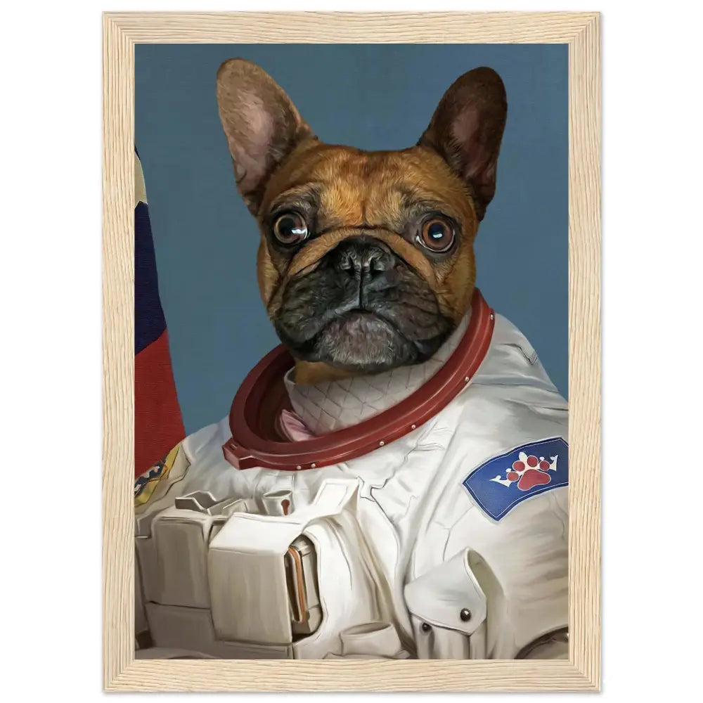 Poster personnalisé de votre animal ASTRONAUTE - Royalesse