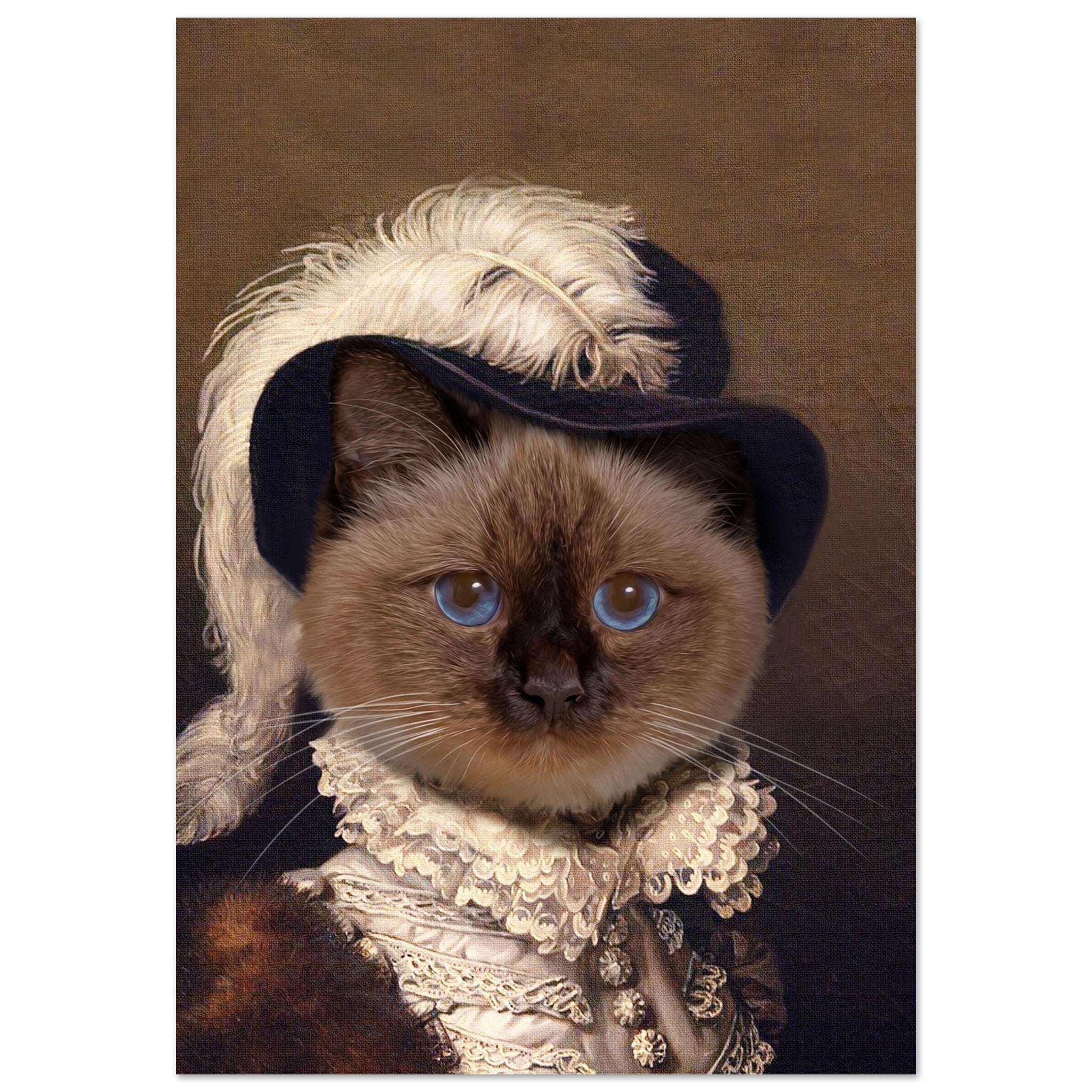 Poster chat en costume renaissance BORGHESE - Royalesse