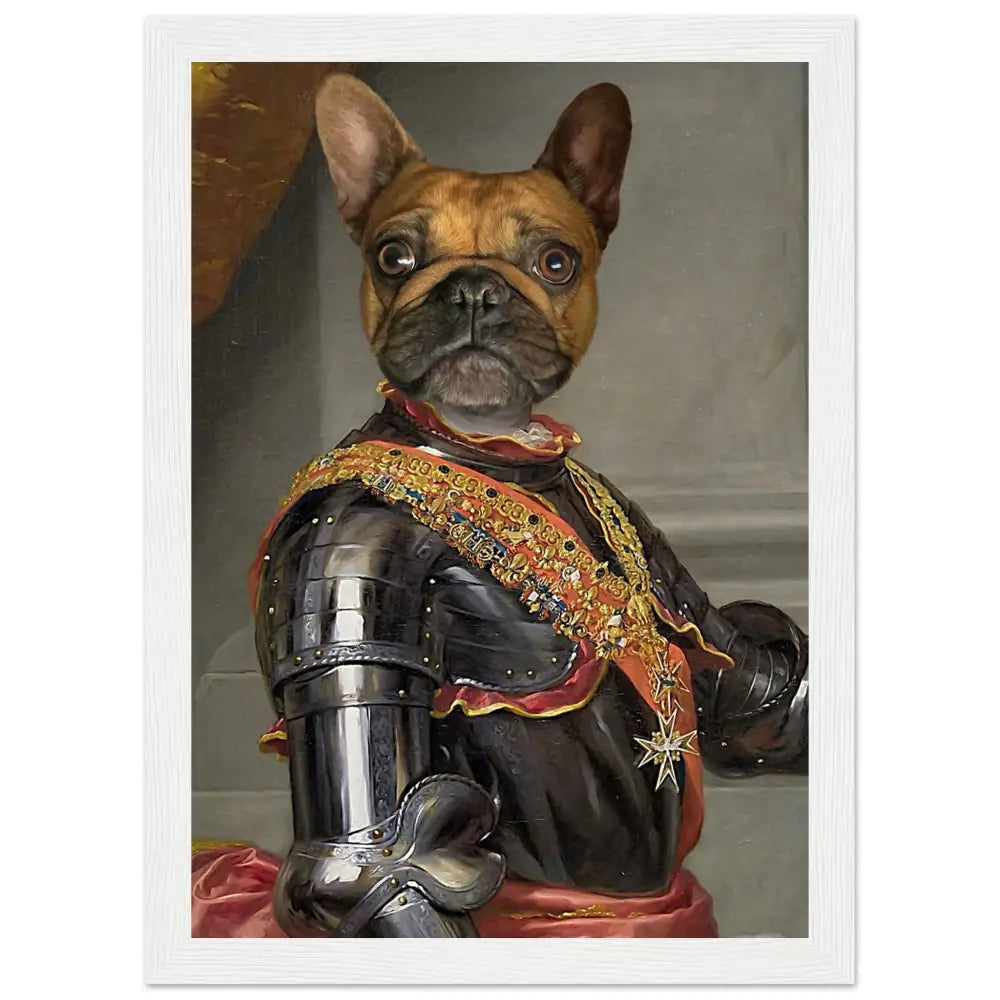 Poster animal personnalisable CHARLES III - Royalesse