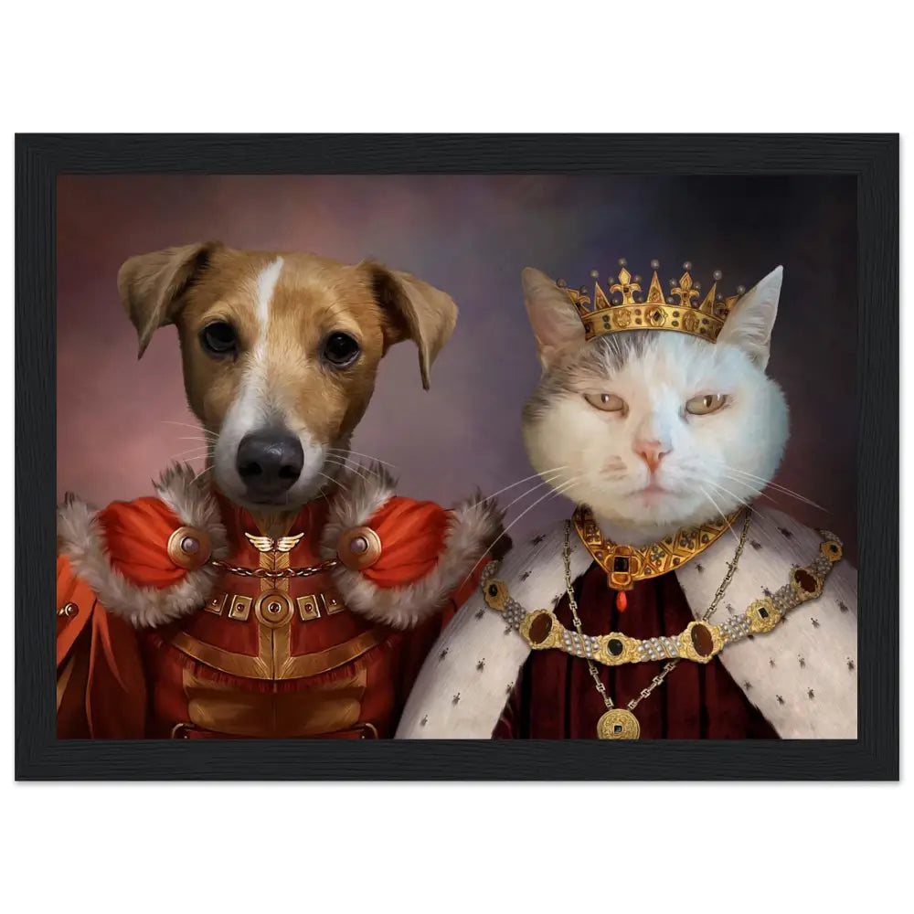 Poster animaux avec photo DUO ROI ET PRINCE - Royalesse