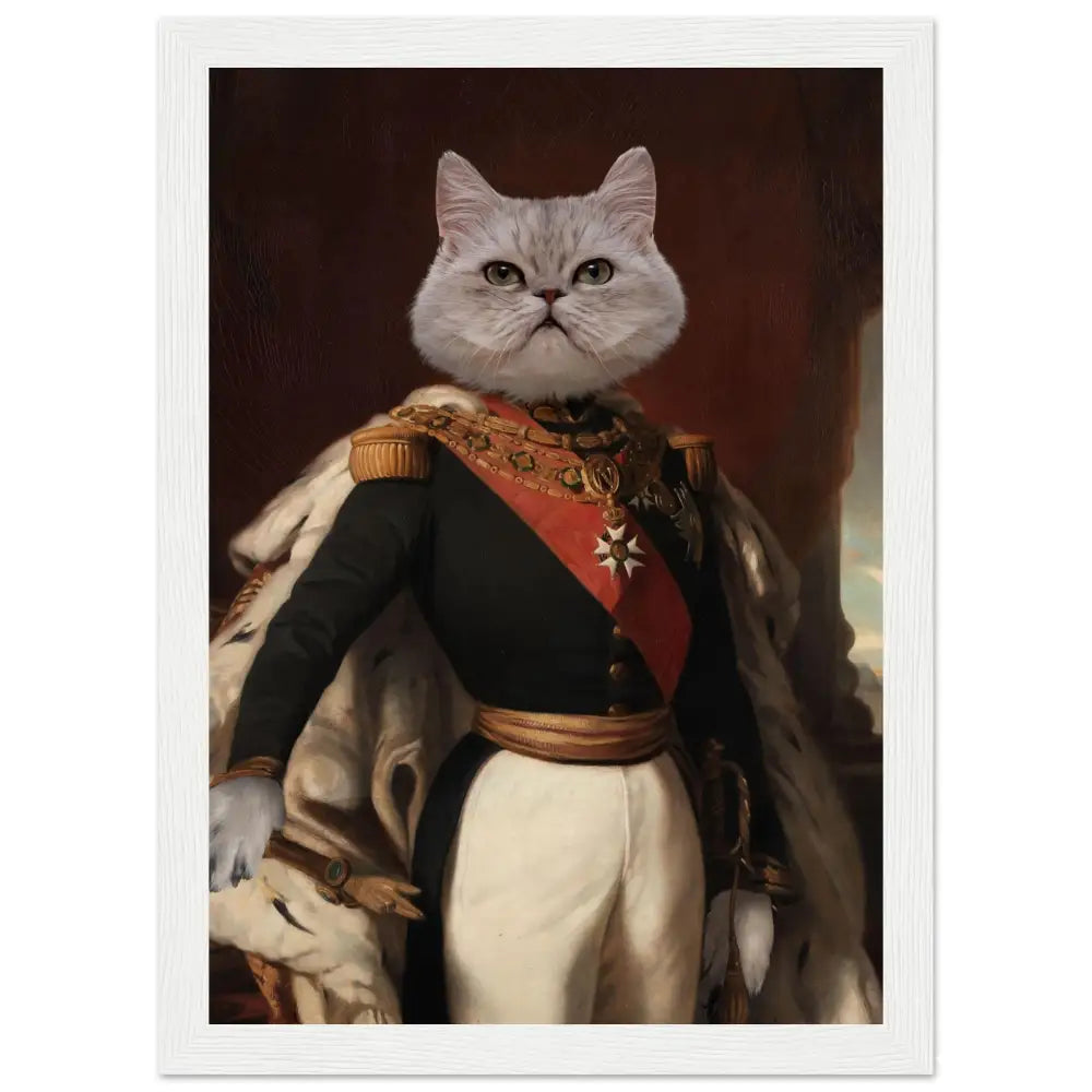 Cadre personnalisé chat EMPEREUR - Royalesse