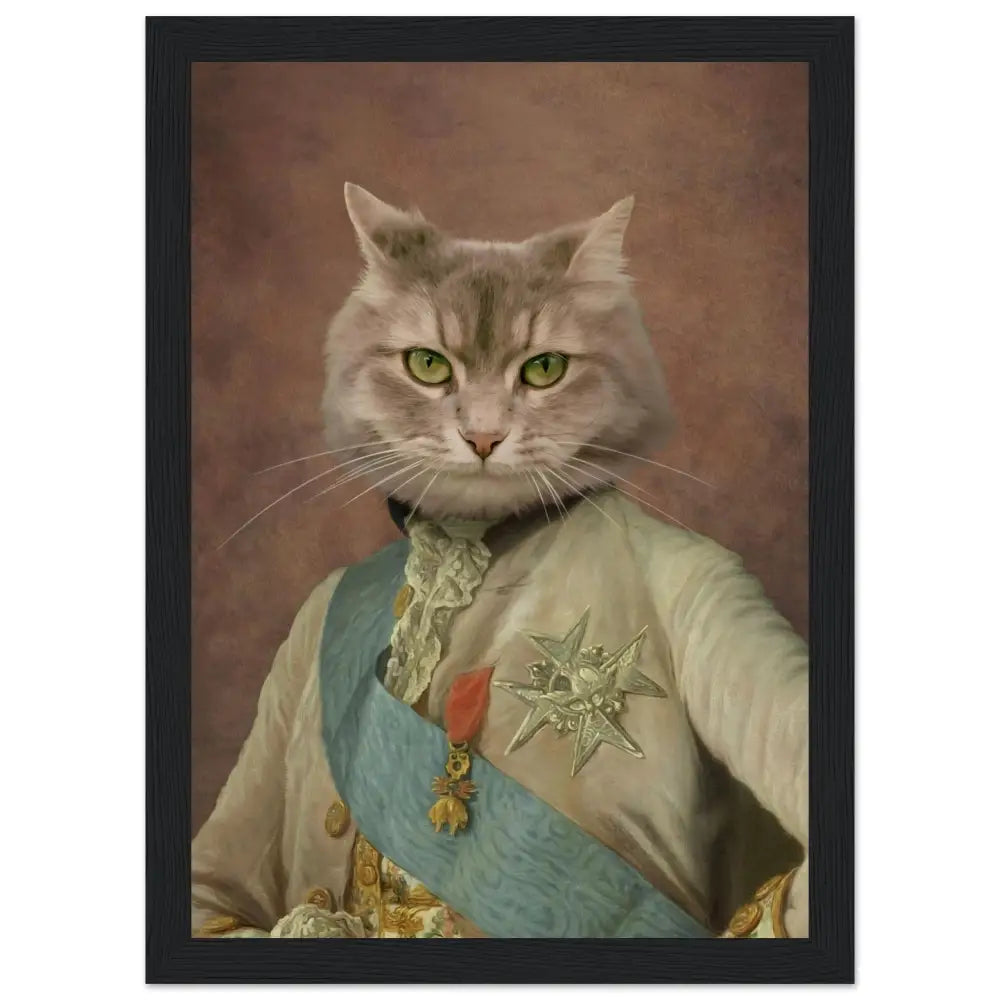 Tableau royal chat LOUIS XVI - Royalesse